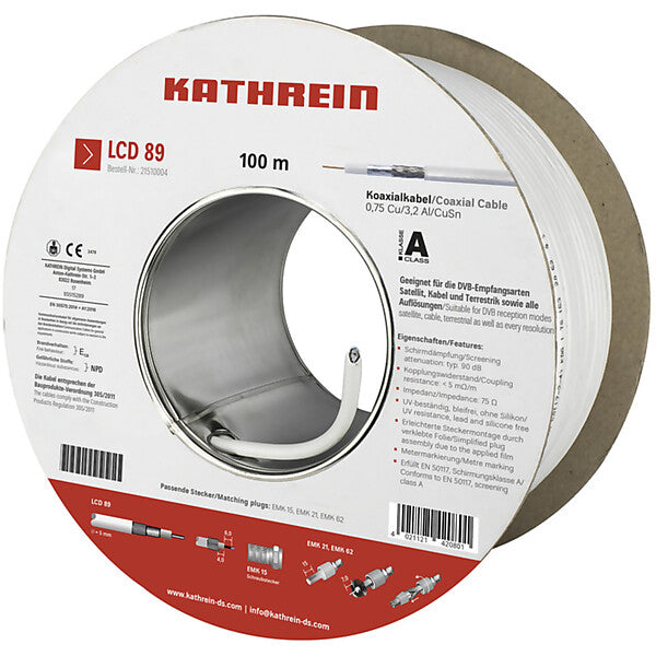 KATHREIN Koaxialkabel 90 dB, A LCD 89/100m Eca